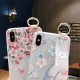 Blossom Embossed Soft Silicone Protective Case with Wristband Holder for iPhone XS MAX XR X for iPhone 7 6 6S 8 Plus Back Cover Blossom Embossed Soft Silicone Protective Case with Wristband Holder for iPhone XS MAX XR X for iPhone 7 6 6S 8 Plus Back Cover