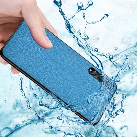 Breathable Canvas Cloth Sweatproof Shockproof Protective Case Back Cover for Xiaomi Mi10 Mi 10 / Mi10 Mi 10 Pro Non-original