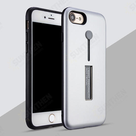 Built-in Kickstand Strap Grip PC+TPU Case For iPhone 7 & 8