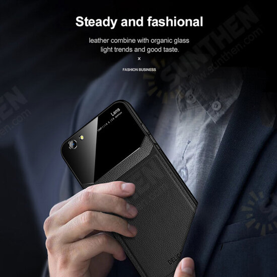 Camera Protection Shockproof Leather Protective Case Back Cover For iPhone SE 2020/For iPhone 7/For iPhone 8