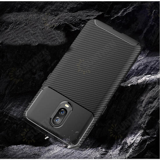 Carbon Fiber Shockproof Soft TPU Protective Case For Oneplus 6T / OnePlus 7