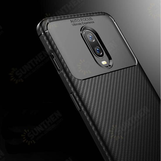 Carbon Fiber Shockproof Soft TPU Protective Case For Oneplus 6T / OnePlus 7