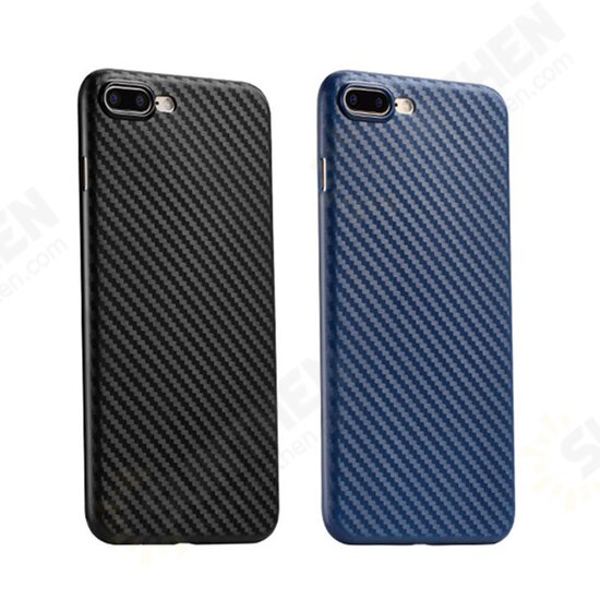 Carbon Fiber Texture Anti Fingerprint PP Case For iPhone 7 Plus/8 Plus