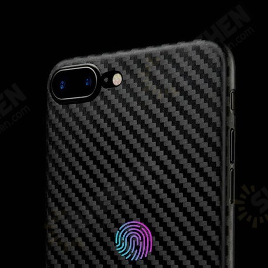 Carbon Fiber Texture Anti Fingerprint PP Case For iPhone 7 Plus/8 Plus