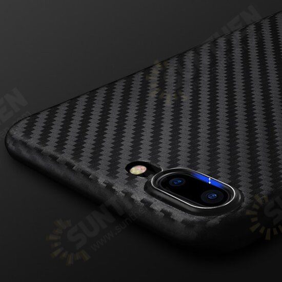 Carbon Fiber Texture Anti Fingerprint PP Case For iPhone 7 Plus/8 Plus