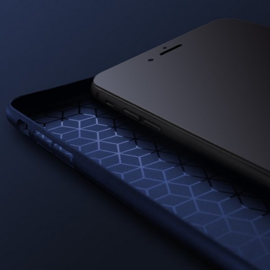 Carbon Fiber Texture Anti Fingerprint PP Case For iPhone 7 Plus/8 Plus