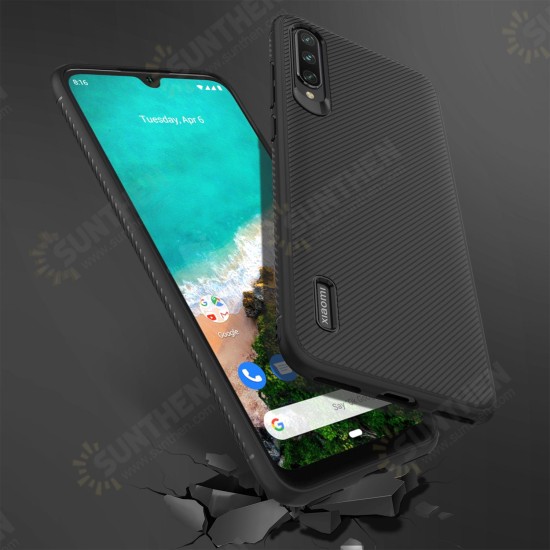 Carbon Fiber Texture Slim Soft Silicone Shockproof Protective Case for Xiaomi Mi A3 / Xiaomi Mi CC9e Non-original