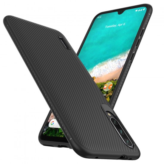 Carbon Fiber Texture Slim Soft Silicone Shockproof Protective Case for Xiaomi Mi A3 / Xiaomi Mi CC9e Non-original