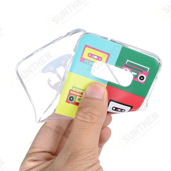 Cartoon Matte Transparent Soft TPU Shockproof Protective Case Cover for Samsung Galaxy S10e