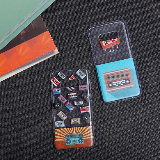 Cartoon Matte Transparent Soft TPU Shockproof Protective Case Cover for Samsung Galaxy S10e