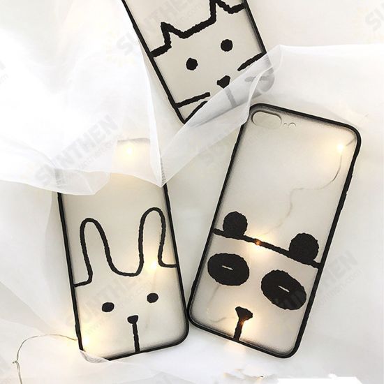 Cartoon Pattern Matte Anti-fingerprint Shockproof Protective Case Cover for iPhone XR X/XS XS Max iP 7/8 7Plus/8P