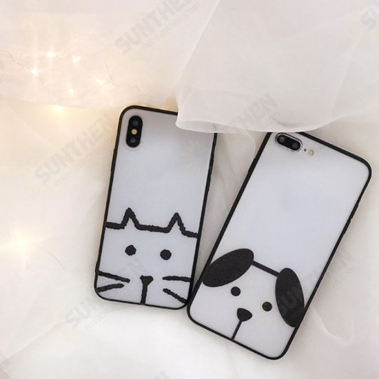 Cartoon Pattern Matte Anti-fingerprint Shockproof Protective Case Cover for iPhone XR X/XS XS Max iP 7/8 7Plus/8P