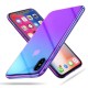 Clear Gradient Color Hard PC Case For iPhone X