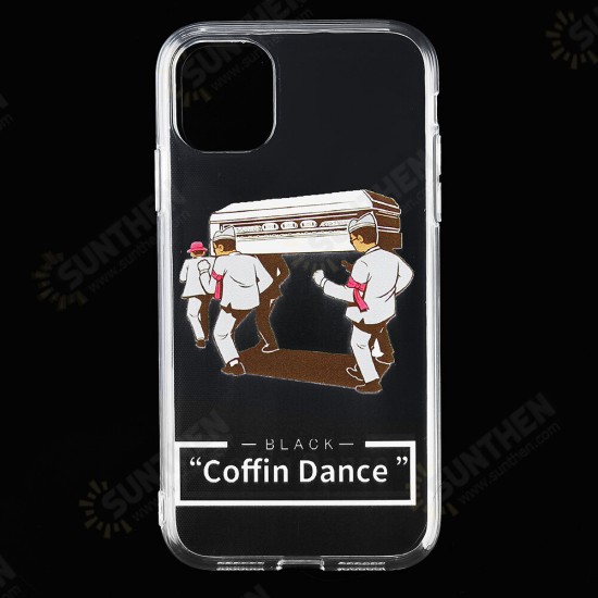 Coffin Dance Team Pattern Fashion Cartoon Shockproof Transparent TPU Protective Case for iPhone 11 / 11 Pro / 11 Pro Max