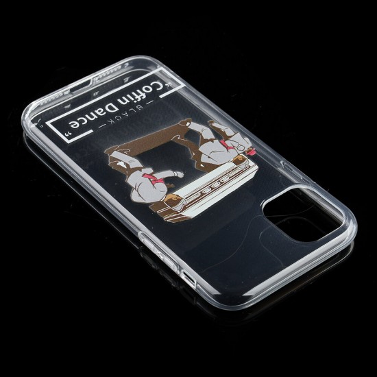 Coffin Dance Team Pattern Fashion Cartoon Shockproof Transparent TPU Protective Case for iPhone 11 / 11 Pro / 11 Pro Max