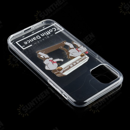 Coffin Dance Team Pattern Fashion Cartoon Shockproof Transparent TPU Protective Case for iPhone 11 / 11 Pro / 11 Pro Max