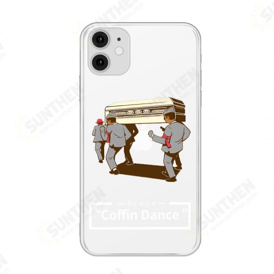 Coffin Dance Team Pattern Fashion Cartoon Shockproof Transparent TPU Protective Case for iPhone 11 / 11 Pro / 11 Pro Max