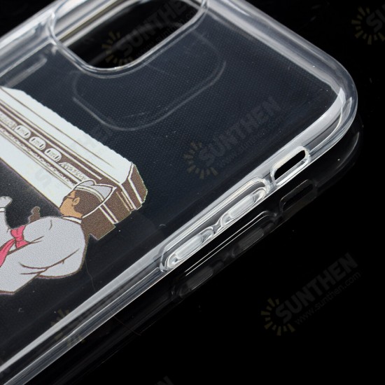 Coffin Dance Team Pattern Fashion Cartoon Shockproof Transparent TPU Protective Case for iPhone 11 / 11 Pro / 11 Pro Max