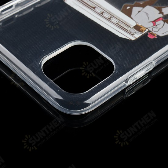 Coffin Dance Team Pattern Fashion Cartoon Shockproof Transparent TPU Protective Case for iPhone 11 / 11 Pro / 11 Pro Max