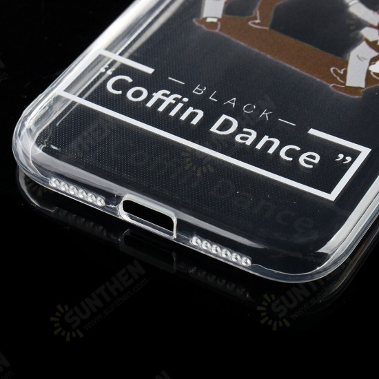 Coffin Dance Team Pattern Fashion Cartoon Shockproof Transparent TPU Protective Case for iPhone 11 / 11 Pro / 11 Pro Max