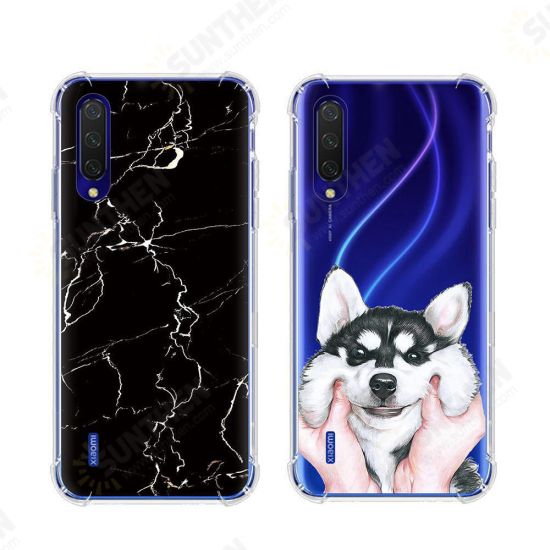 Colorful Painting Airbag Shockproof Soft TPU Protective Case for Xiaomi Mi A3 / Xiaomi Mi CC9e Non-original