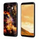 Colorful Tempered Glass Back TPU Frame Case for Samsung Galaxy S8/S8Plus