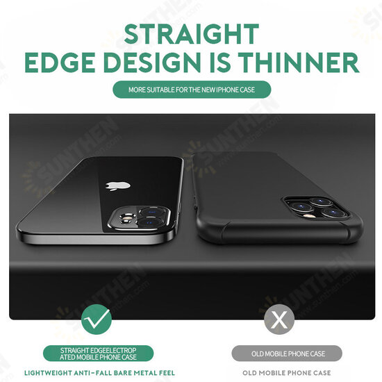 Converted Change iP11 Series to iP12 Second Change Plating Transparent TPU Protective Case for iPhone 11 / 11 Pro / 11 Pro Max Converted Change iP11 Series to iP12 Second Change Plating Transparent TPU Protective Case for iPhone 11 / 11 Pro / 11 Pro Max