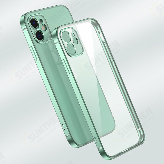 Converted Change iP11 Series to iP12 Second Change Plating Transparent TPU Protective Case for iPhone 11 / 11 Pro / 11 Pro Max Converted Change iP11 Series to iP12 Second Change Plating Transparent TPU Protective Case for iPhone 11 / 11 Pro / 11 Pro Max