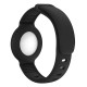 Creative Wearable Pure Soft Silicone Protective Cover Sleeve Watch Band for Apple AirTag bluetooth Tracker