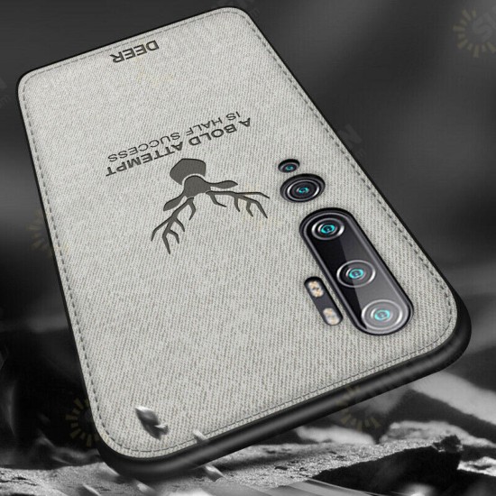Deer Luxury Canvas Cloth Shockproof Anti-fingerprint Protective Case for Xiaomi Mi Note 10 / Xiaomi Mi CC9 PRO Non-original Deer Luxury Canvas Cloth Shockproof Anti-fingerprint Protective Case for Xiaomi Mi Note 10 / Xiaomi Mi CC9 PRO Non-original