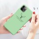 Deer Pattern Shockproof Soft Rubber Liquid Silicone Protective Case for iPhone 11 Pro Max 6.5 inch