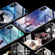 Fashion Pattern Tempered Glass Protective Case For iPhone XS Max