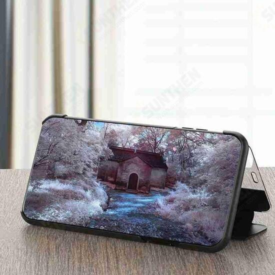 Flip Bumper Window View with Foldable Stand PU Leather Protective Case for iPhone XR Flip Bumper Window View with Foldable Stand PU Leather Protective Case for iPhone XR