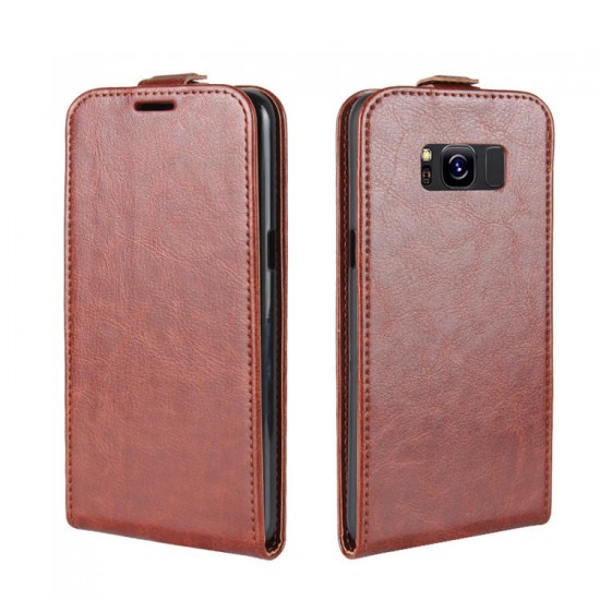 Flip Card Slot PU Leather Bag Case for Samsung Galaxy S8