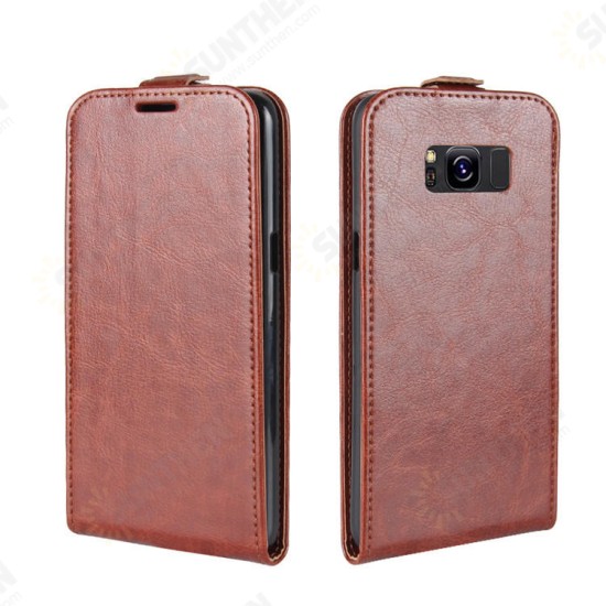 Flip Card Slot PU Leather Bag Case for Samsung Galaxy S8