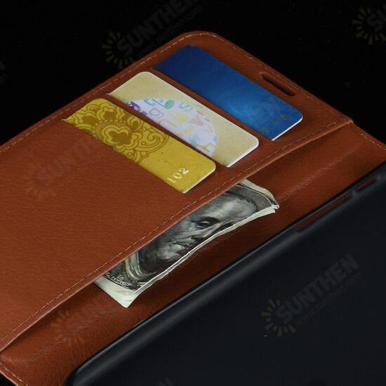 Flip Card Slot With Stand PU Leather Case Protective Case For Xiaomi Mi 8