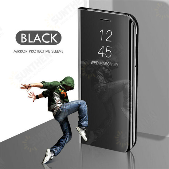 Flip Mirror Window Shockproof Full Cover Protective Case + HD Clear 9H Anti-Explosion Tempered Glass Screen Protector Flip Mirror Window Shockproof Full Cover Protective Case + HD Clear 9H Anti-Explosion Tempered Glass Screen Protector