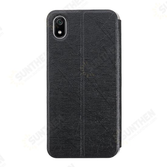 Flip Shockproof Brushed Texture PU Leather Full Body Cover Protective Case for Xiaomi Redmi 7A Non-original