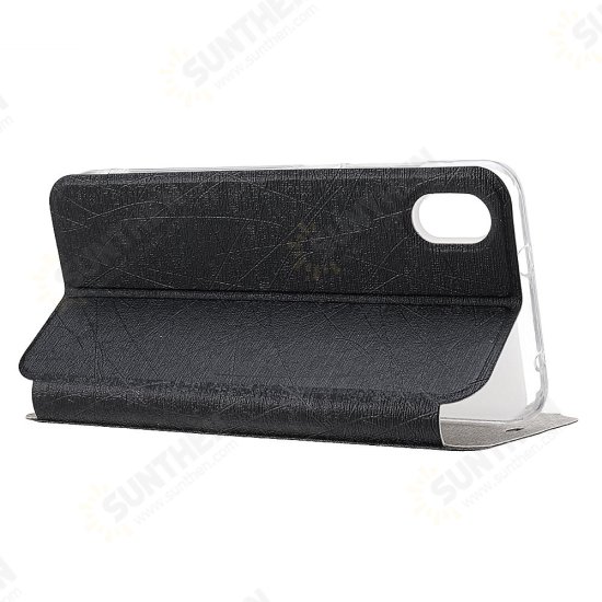 Flip Shockproof Brushed Texture PU Leather Full Body Cover Protective Case for Xiaomi Redmi 7A Non-original