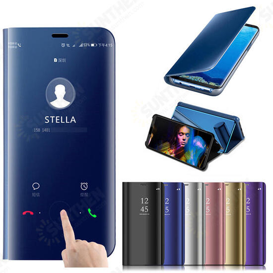 Flip Smart Sleep Mirror Window View Bracket Protective Case For Xiaomi Mi9 SE Non-original