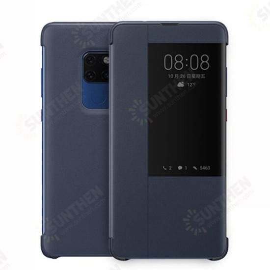 Flip Smart View Window Protective Case For Huawei Mate 20