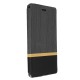 Flip Stand Steel Layer Canvas Pattern PU Leather Full Protective Case For ASUS Zenfone Max(M1) / ZB555KL