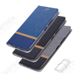 Flip Stand Steel Layer Canvas Pattern PU Leather Full Protective Case For ASUS Zenfone Max(M1) / ZB555KL Flip Stand Steel Layer Canvas Pattern PU Leather Full Protective Case For ASUS Zenfone Max(M1) / ZB555KL