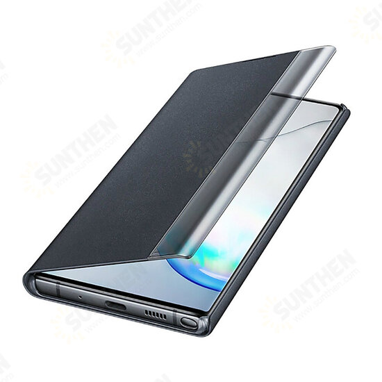 Foldable Flip Smart Sleep Window View Stand PU Leather Protective Case for Samsung Galaxy S9 / Galaxy S9+