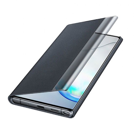 Foldable Flip Smart Sleep Window View Stand PU Leather Protective Case for Xiaomi Redmi Note 9 / Redmi 10X 4G Non-original