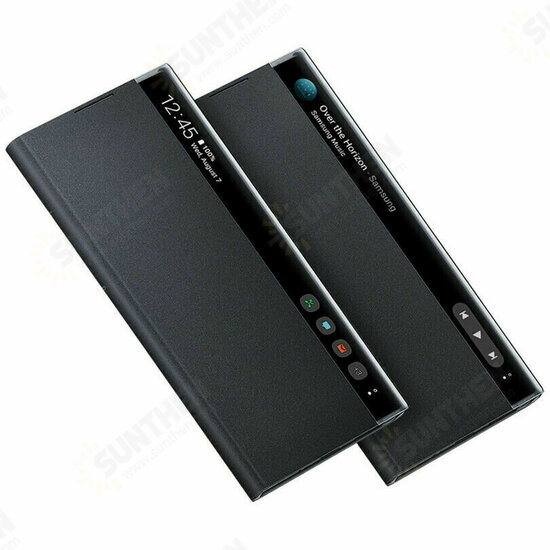 Foldable Flip Smart Sleep Window View Stand PU Leather Protective Case for Xiaomi Redmi Note 9 / Redmi 10X 4G Non-original Foldable Flip Smart Sleep Window View Stand PU Leather Protective Case for Xiaomi Redmi Note 9 / Redmi 10X 4G Non-original