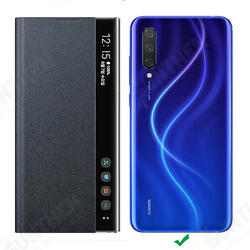Foldable Smart Sleep Window View Stand Flip PU Leather Protective Case for Xiaomi Mi9 Mi 9 Lite / Xiaomi Mi CC9 Non-original