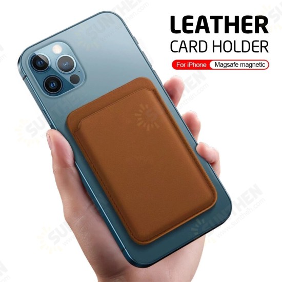 For Magsafe Magnetic Fashion Card Holder Wallet Card Solt Bag for iPhone 13 Series / for iPhone 12 Series