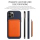 For Magsafe Magnetic Fashion Card Holder Wallet Card Solt Bag for iPhone 13 Series / for iPhone 12 Series