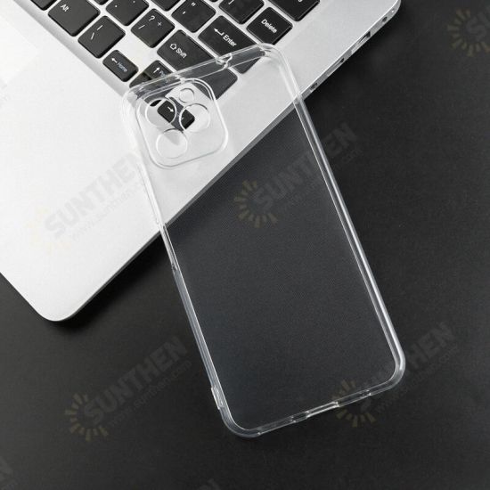 For C21 Pro Soft TPU Protective Case Transparent Slim Phone Cover Accurate Hole/Anti-Fingerprint/Non-Yellow/Protect Camera Lens Protective Shell